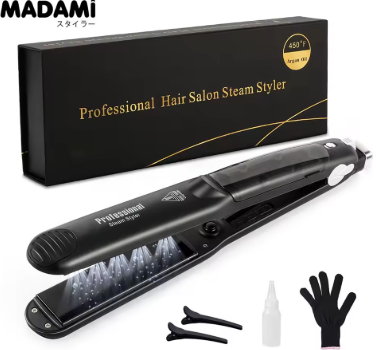 professional steam hair straightener