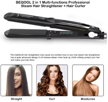 professional steam hair straightener
