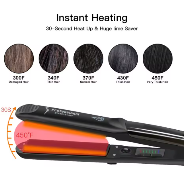 professional steam hair straightener